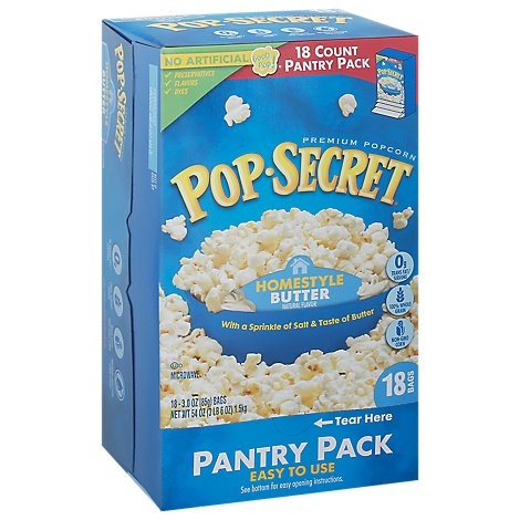 slide 1 of 1, Pop-Secret Pop Secret Homestyle Microwave Popcorn, 54 oz