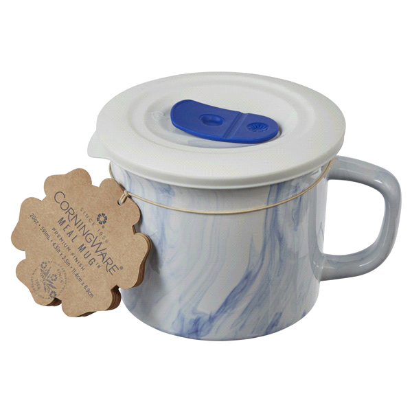 slide 1 of 1, CorningWare Portable Beverage Mug Blue, 1 ct