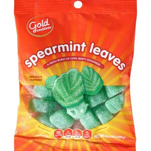 slide 1 of 1, Gold Emblem Spearmint Leaves Jelly Candy, 11 Oz, 1 ct