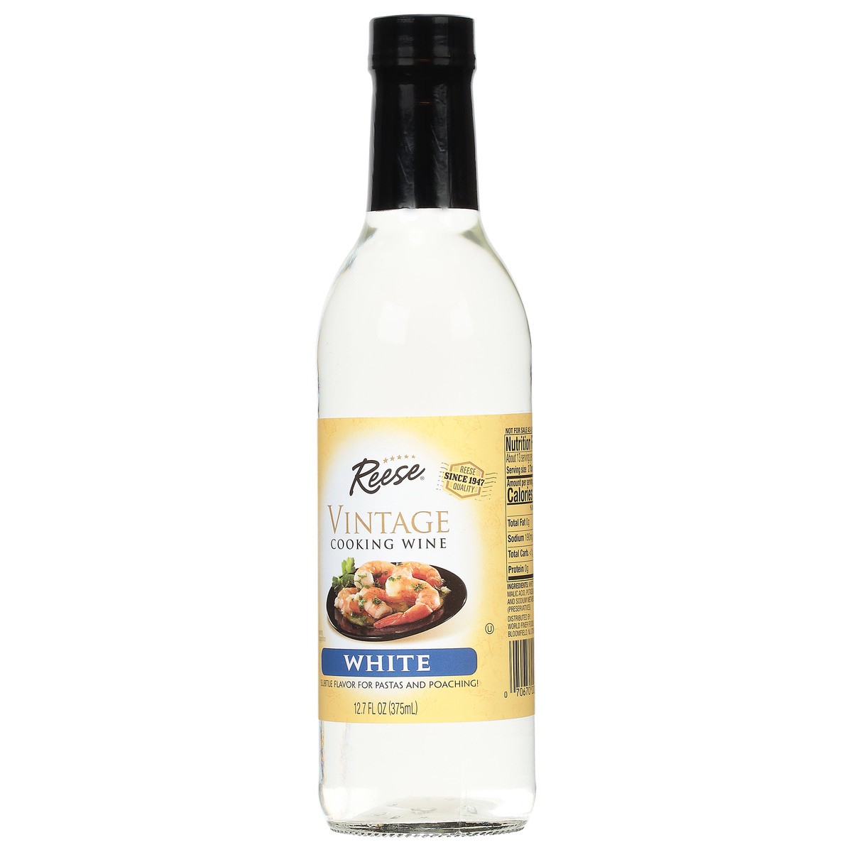 slide 9 of 9, Reese Vintage White Cooking Wine 12.7 fl oz, 12.7 fl oz