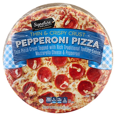 slide 1 of 1, Signature Kitchens Pizza Pepperoni Frozen, 18.5 oz