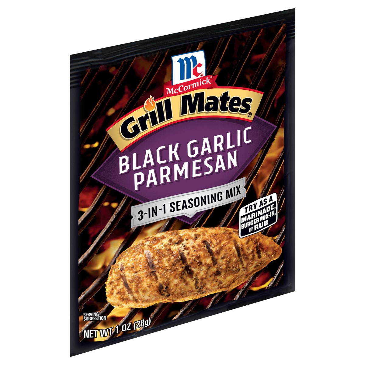 slide 2 of 9, McCormick Grill Mates Marinade Mix - Black Garlic Parmesan, 1 oz, 1 oz