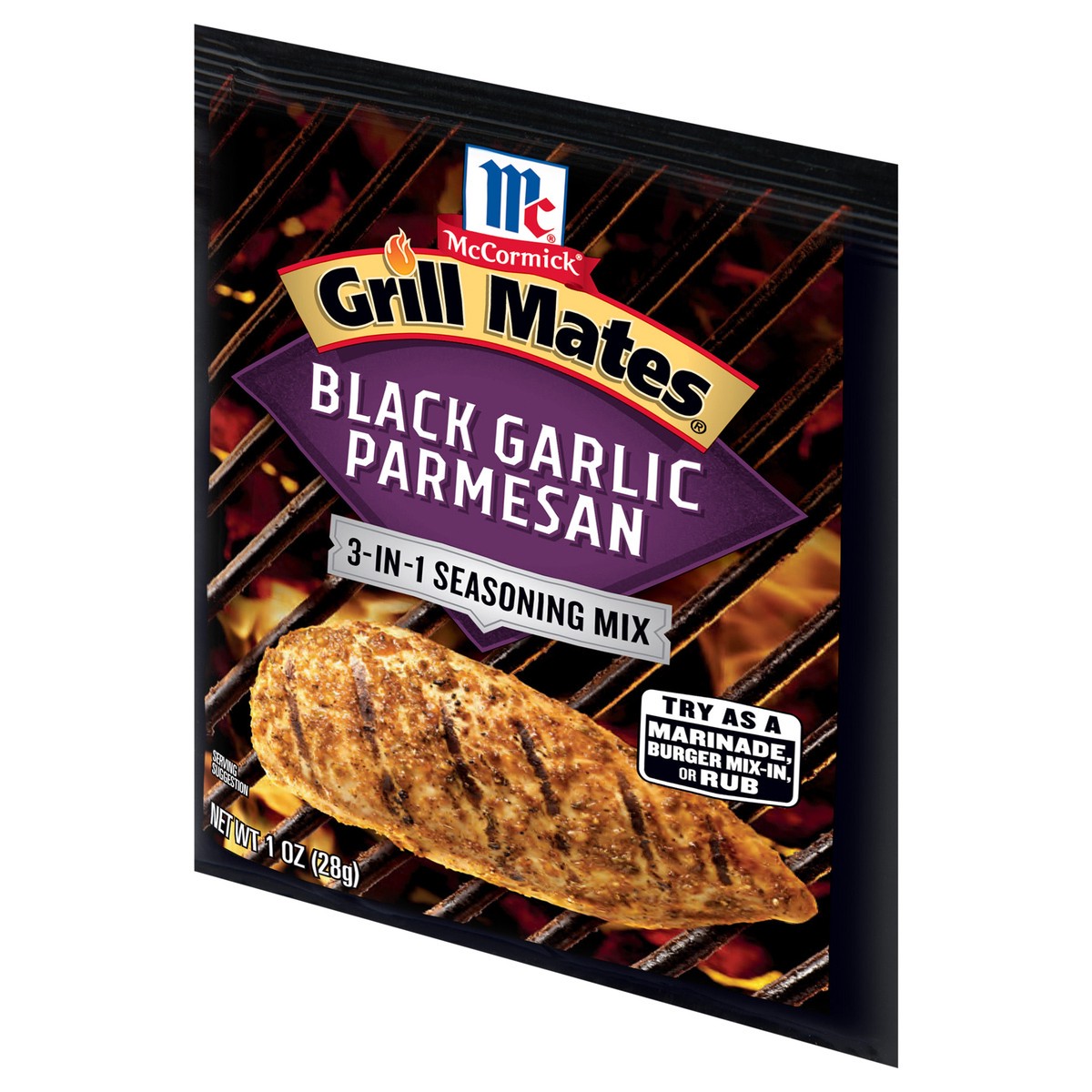 slide 9 of 9, McCormick Grill Mates Marinade Mix - Black Garlic Parmesan, 1 oz, 1 oz