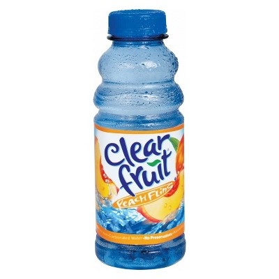 slide 1 of 1, Clear Fruit Peach Fling Flavored Water, 20 fl oz