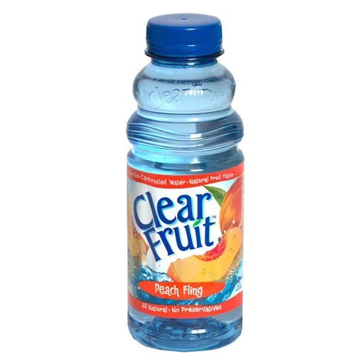 slide 1 of 1, Clear Fruit Peach Fling Flavored Water - 20 fl oz, 20 fl oz