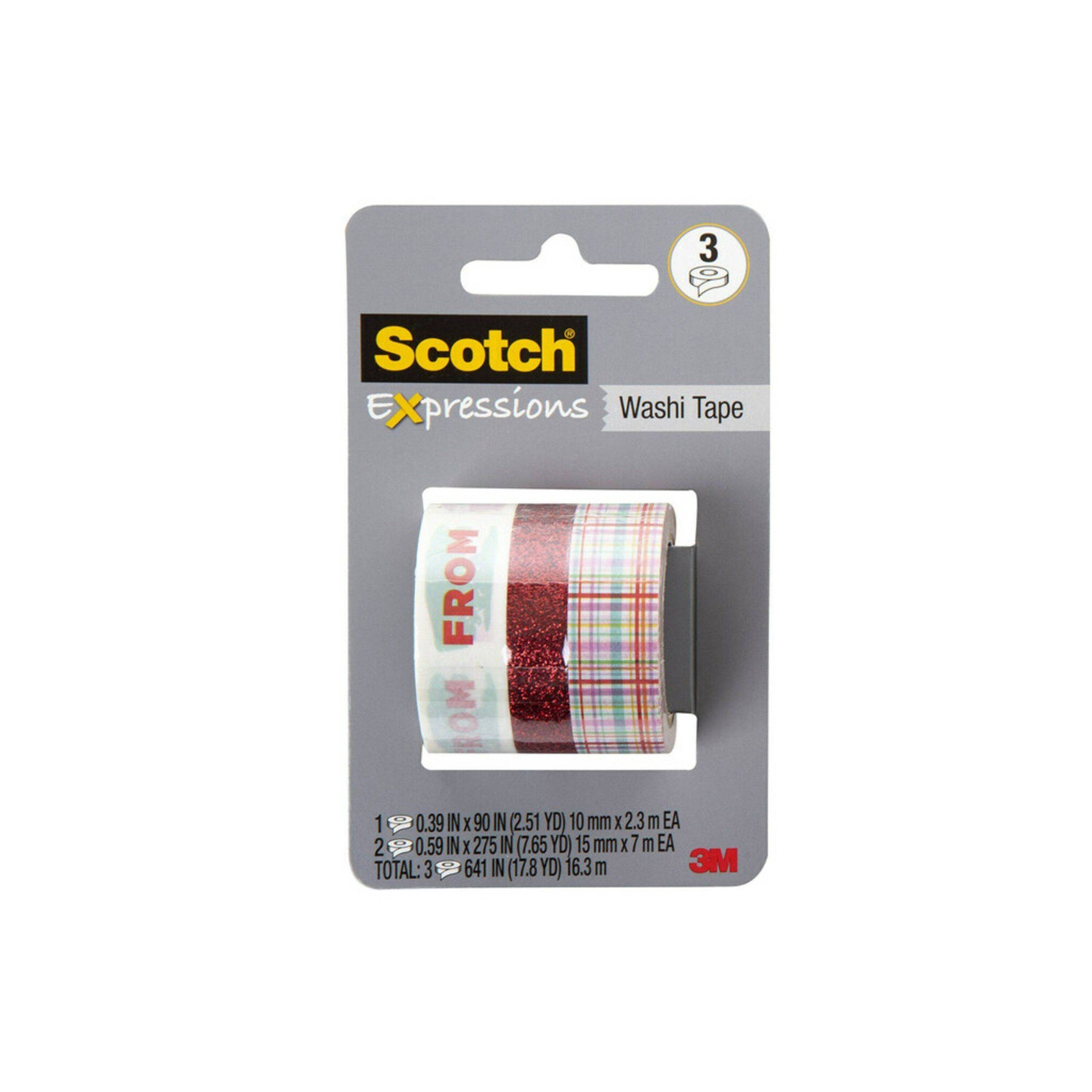 slide 1 of 3, Scotch Holiday Designs Washi Tape, 1 ct