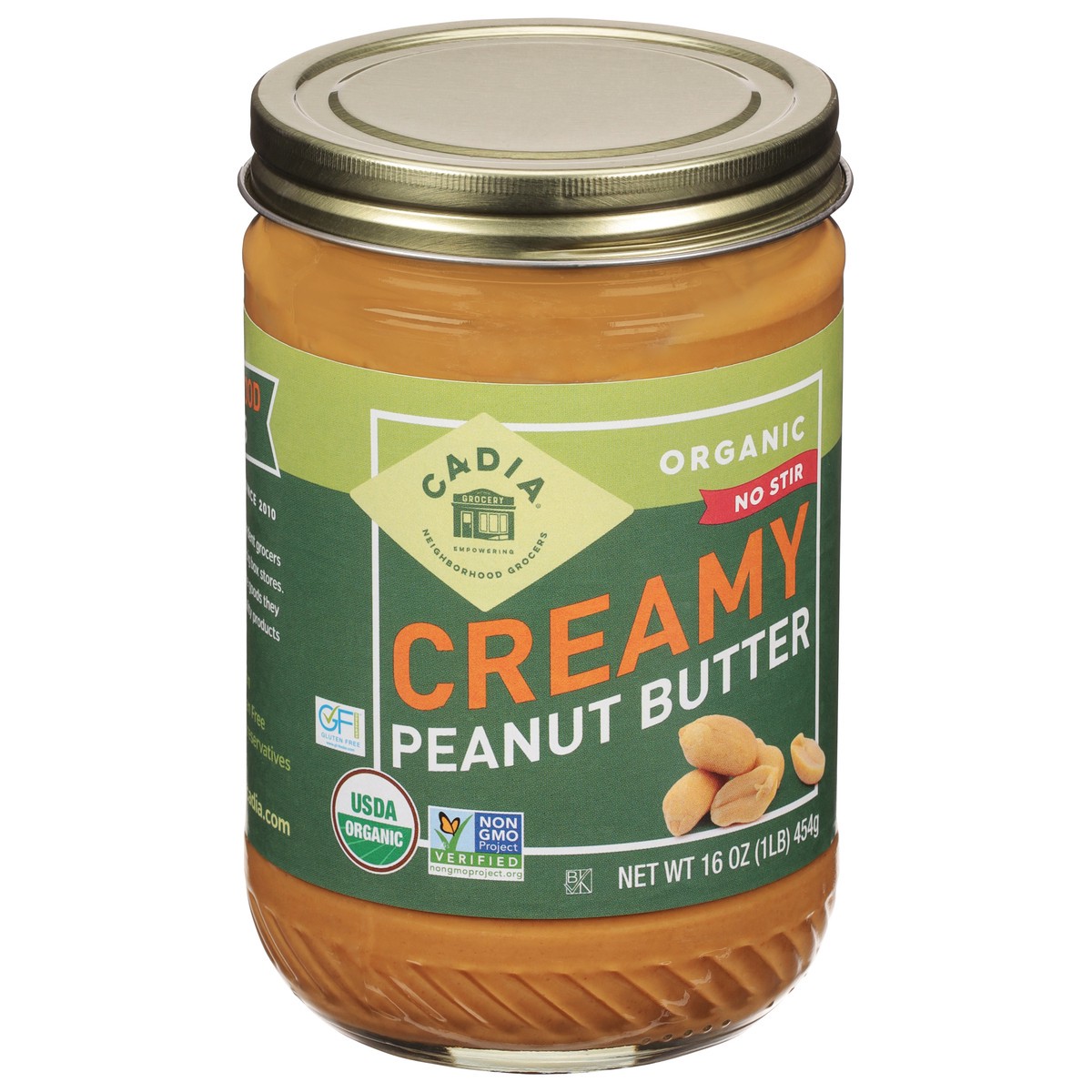 slide 6 of 9, Cadia Organic Creamy Peanut Butter 16 oz, 16 oz