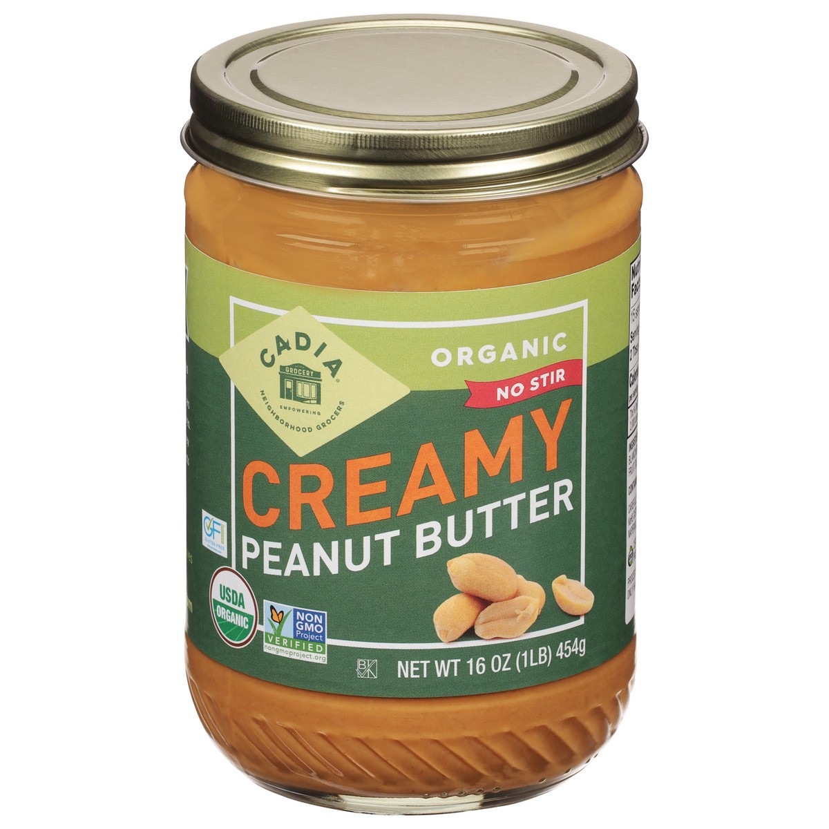 slide 1 of 9, Cadia Organic Creamy Peanut Butter 16 oz, 16 oz