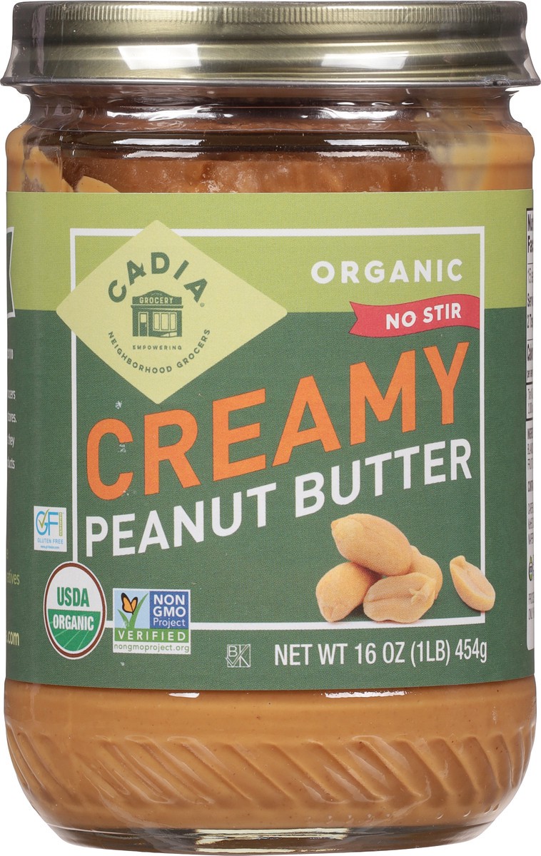 slide 4 of 9, Cadia Organic Creamy Peanut Butter 16 oz, 16 oz