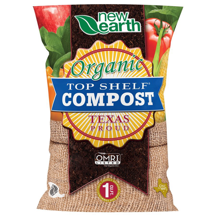 slide 1 of 1, New Earth Top Shelf Compost, 1 cu ft