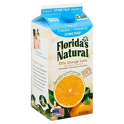 slide 1 of 1, Florida's Natural Some Pulp Calcium Vitamin D Orange Juice - 59 oz, 59 oz