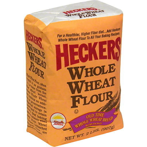 slide 1 of 1, Heckers Whole Wheat Flour, 2 lb