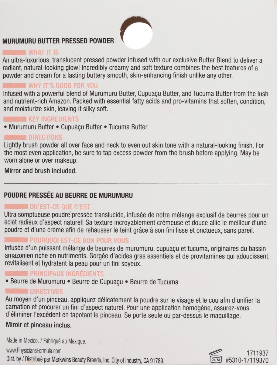 slide 5 of 9, Physicians Formula Murumuru Butter Believe It Face Powder Creamy Natural, 0.38 oz