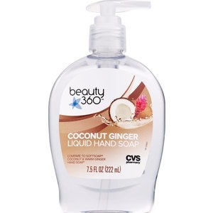 slide 1 of 1, Beauty 360 Coconut Ginger Liquid Hand Soap, 7.5 OZ, 7.5 oz