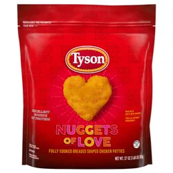 Tyson Frozen Nuggets of Love Heart-Shaped Chicken Nuggets, 27 oz