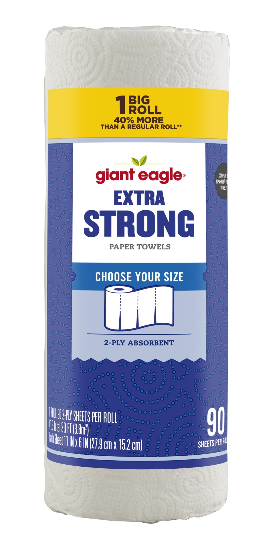 slide 1 of 1, Giant Eagle Paper Towels, Pick-A-Size, Extra Strong, 1 Big Roll, 1 bc