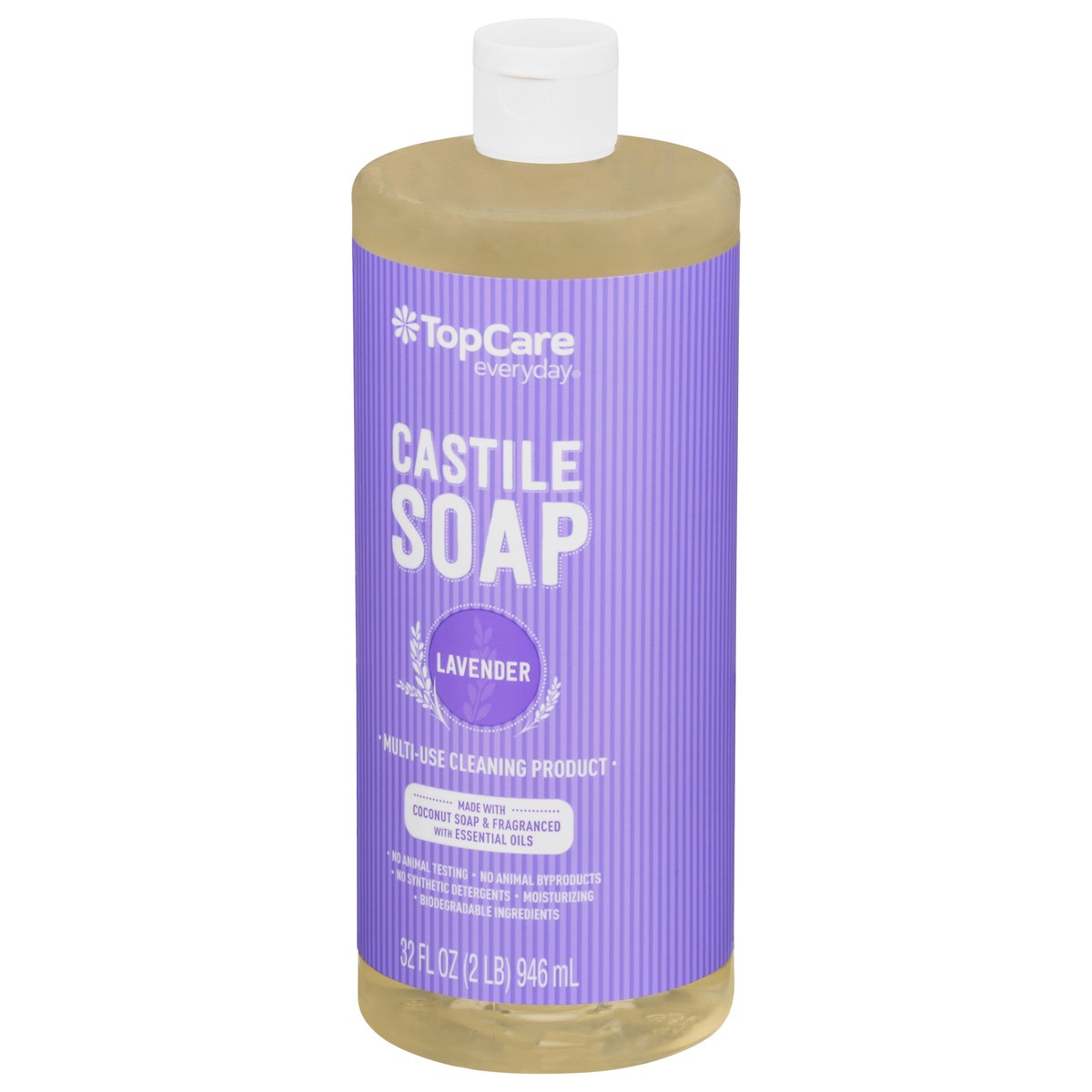 slide 2 of 9, TopCare Everyday Lavender Castile Soap 32 fl oz, 32 fl oz