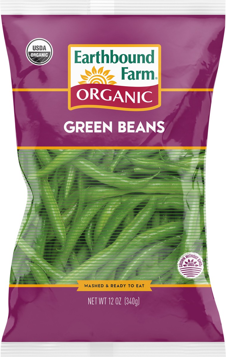 slide 3 of 3, Earthbound Farm Organic Green Beans, 12 Ounce, 12 oz