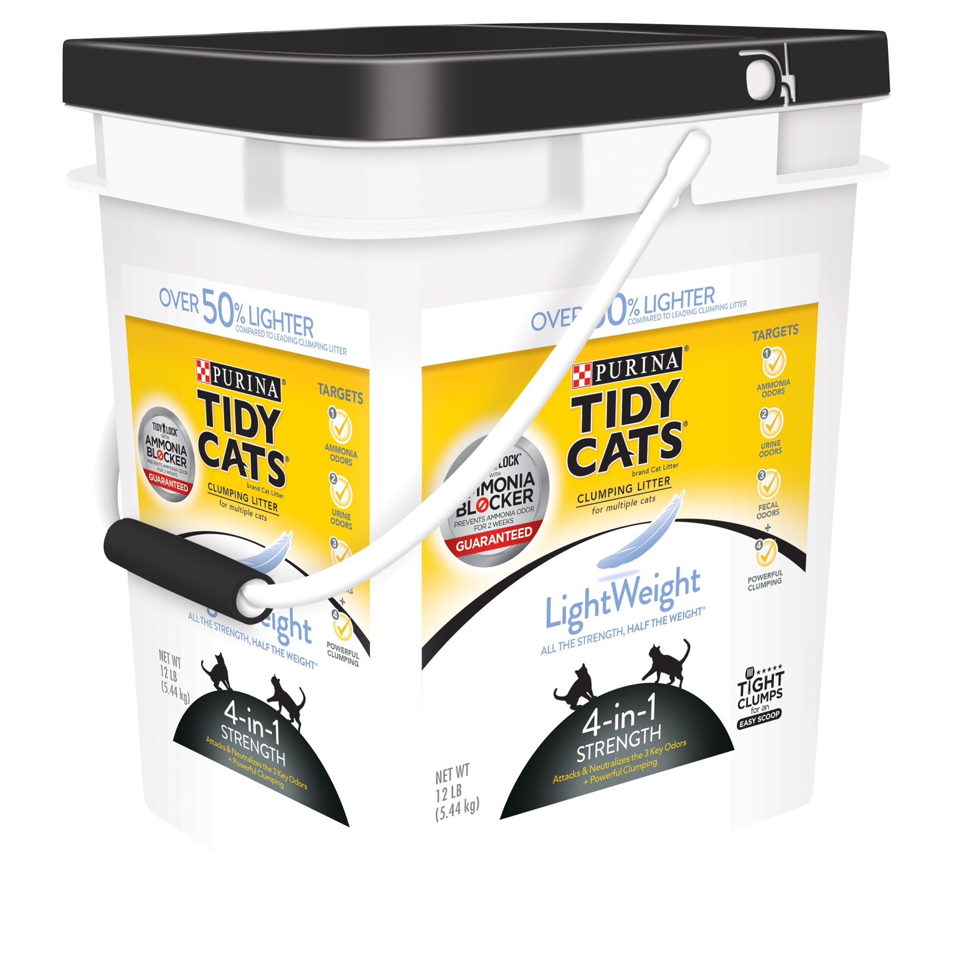 slide 1 of 1, Tidy Cats Lightweight 4-In-1 Strength Cat Litter, 12 lb