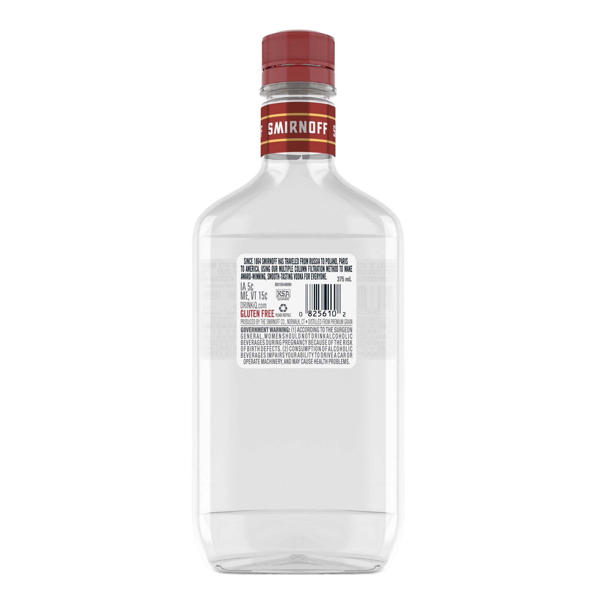 slide 10 of 10, Smirnoff No. 21 80 Proof Vodka, 375 mL PET Bottle, 375 ml