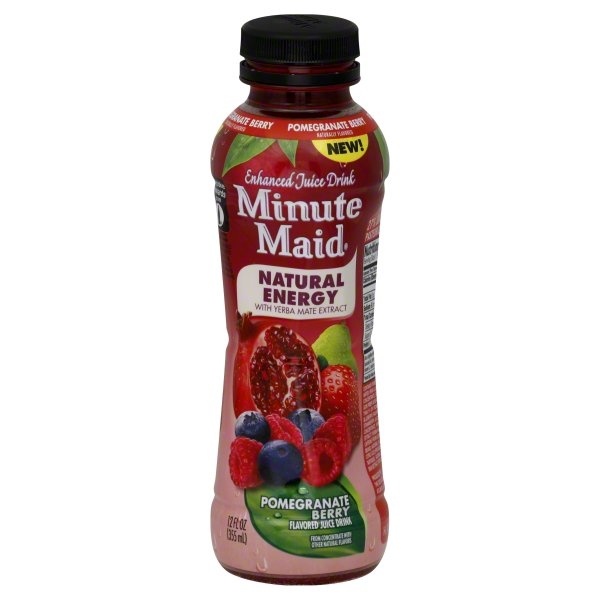slide 1 of 1, Minute Maid Enhanced Juice Drink, Pomegranate Berry, 12 oz