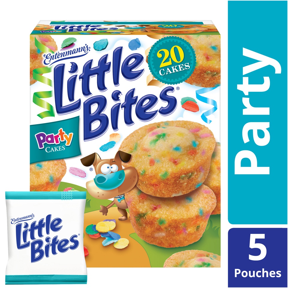 slide 2 of 8, Entenmann’s Little Bites Party Cake Muffins, 8.25 oz