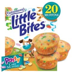 Entenmann's Little Bites Party Cake Vanilla and Sprinkles Mini Muffins, 5 packs, 8.25 oz