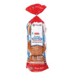 H-E-B Bake Shop Texas Sized Seeded Hamburger Buns