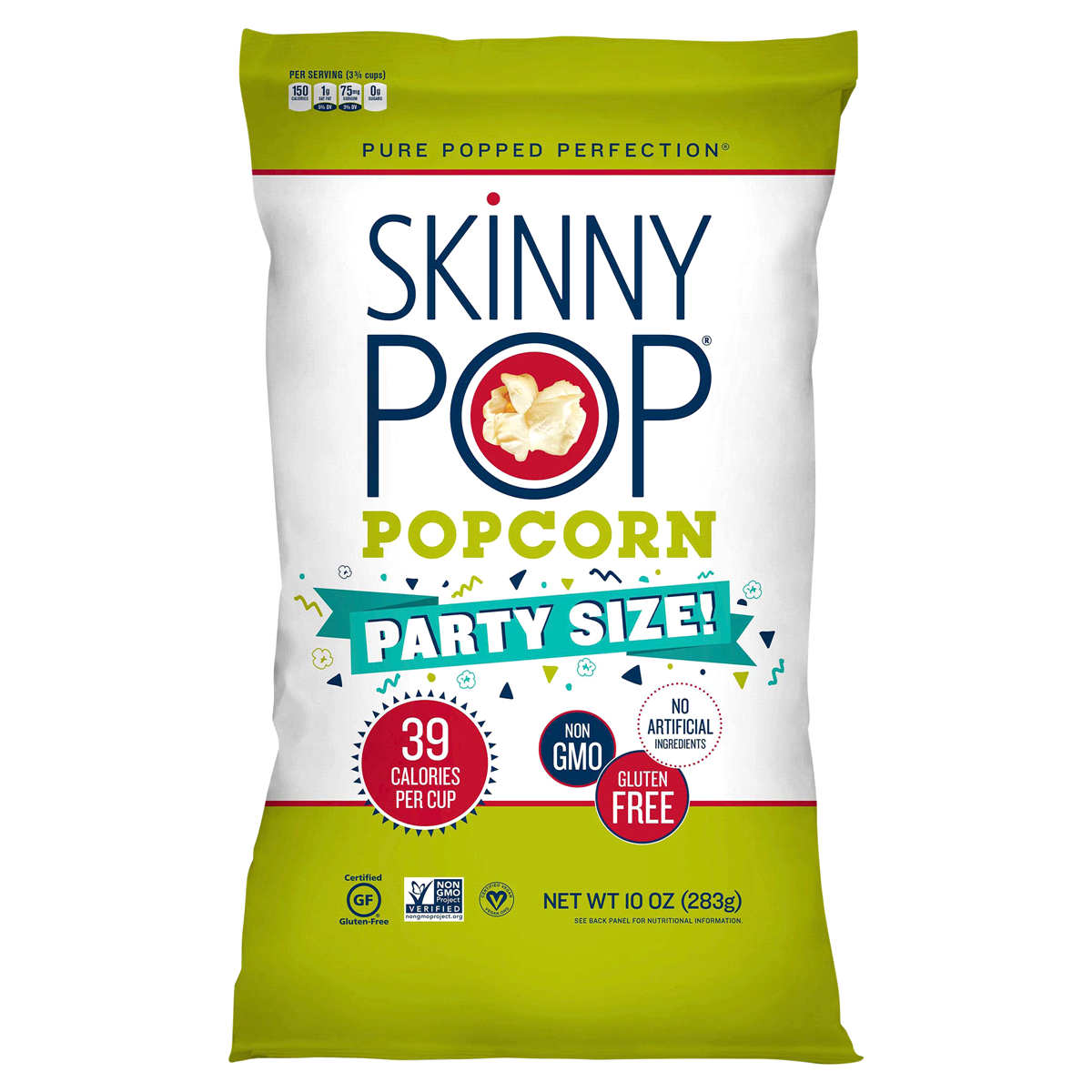 slide 1 of 13, SkinnyPop Original Popcorn, 10 oz