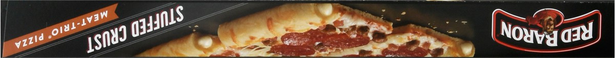 slide 3 of 10, Red Baron Pizza, Stuffed Crust Meat-Trio 21.90 oz., 21.9 oz