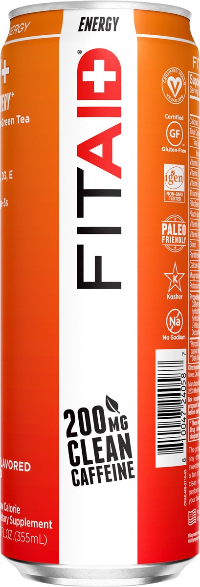 slide 4 of 11, FITAID Energy Mango Sorbet Single Can, 12 fl oz