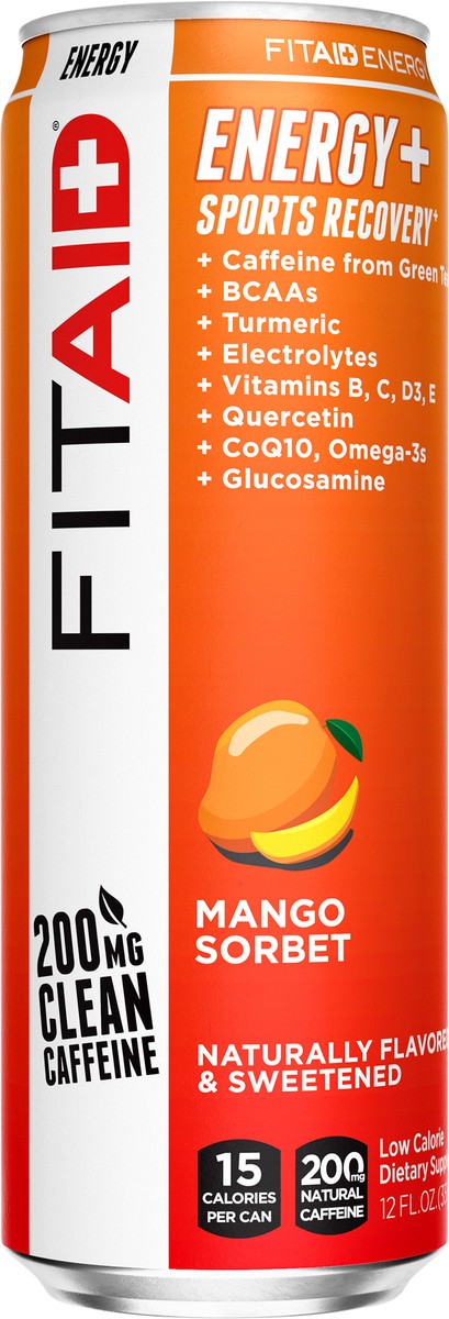 slide 6 of 11, FITAID Energy Mango Sorbet Single Can, 12 fl oz