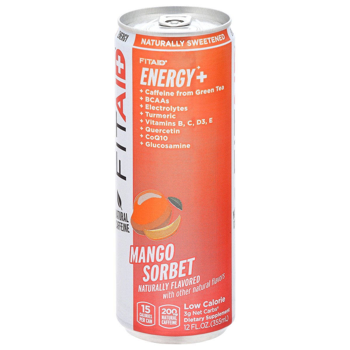 slide 1 of 11, FITAID Energy Mango Sorbet Single Can, 12 fl oz