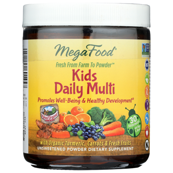 slide 1 of 1, MegaFood Kids Daily Multi Nutrient Powder, 1.8 oz