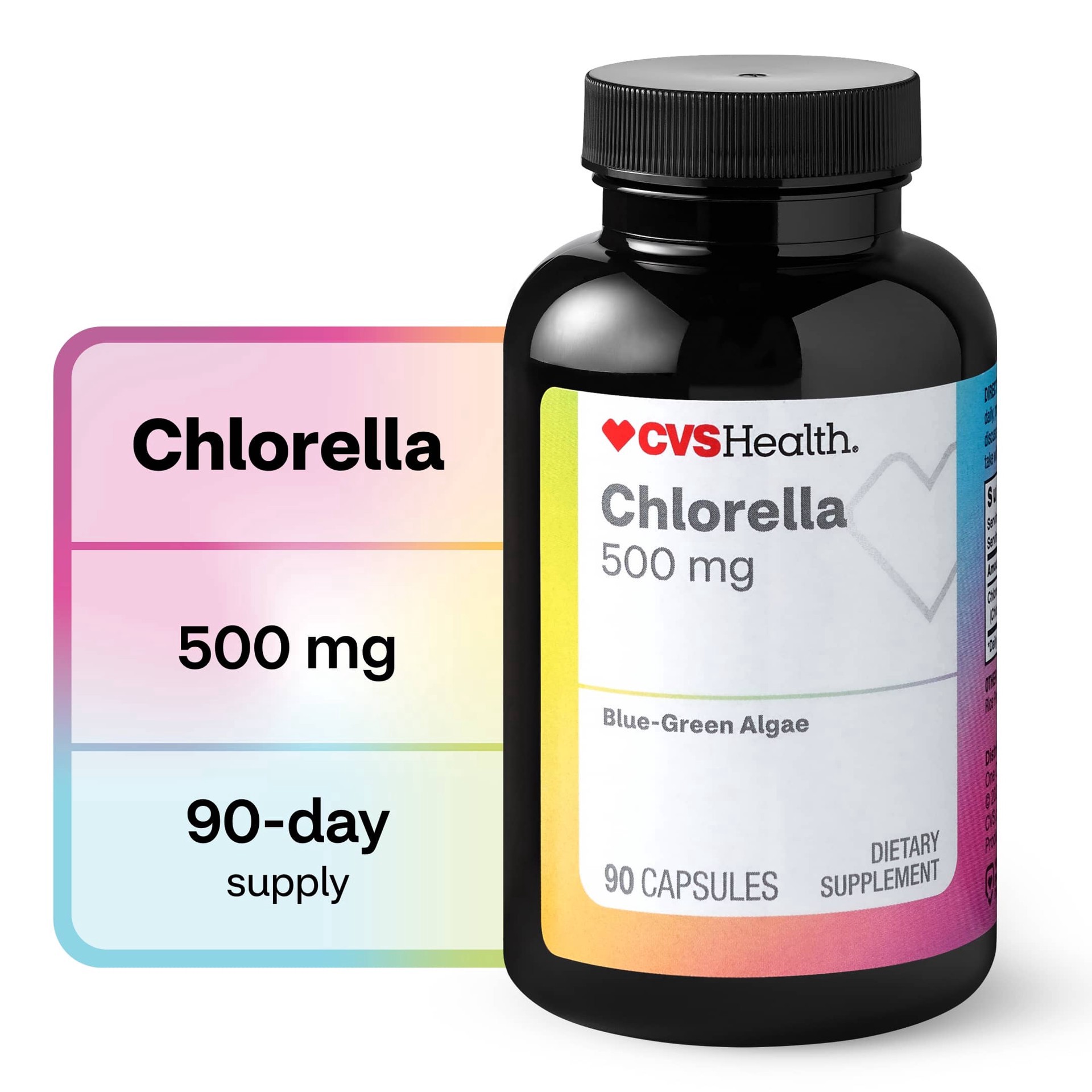slide 1 of 1, CVS Health Chlorella 500Mg Capsules, 90 ct