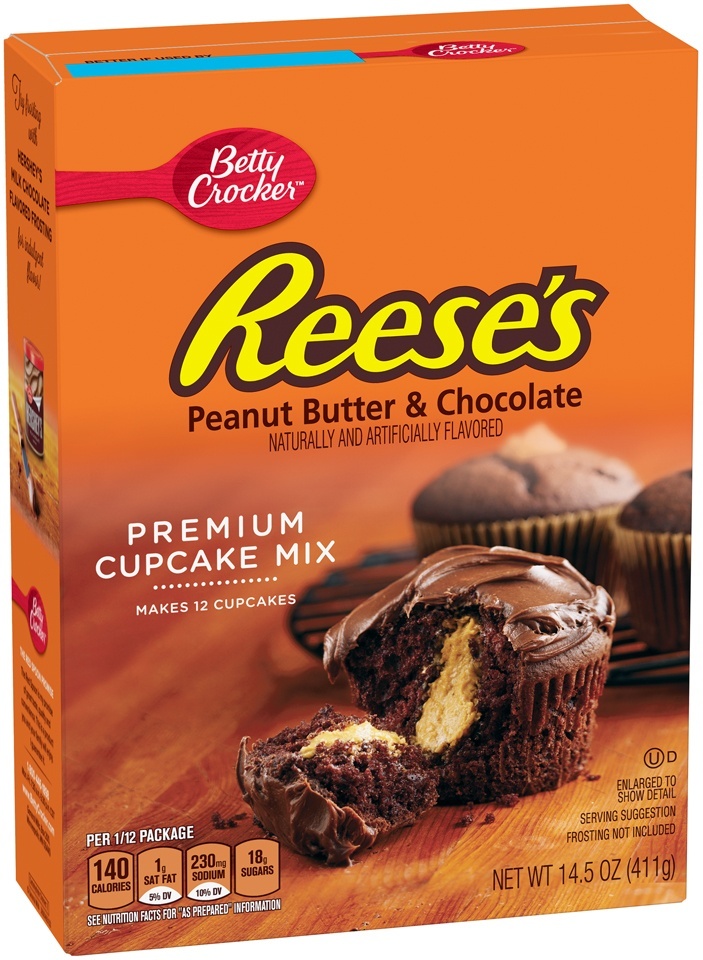 slide 1 of 1, Betty Crocker Cupcake Mix Reese's Peanut Butter & Chocolate, 14.5 oz