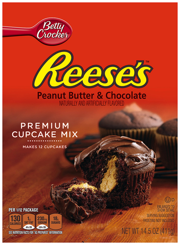 slide 1 of 1, Betty Crocker Cupcake Mix Reese's Peanut Butter & Chocolate, 14.5 oz