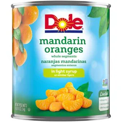 Dole Mandarin Oranges Whole Segments In Light Syrup 6.10 lb. Can