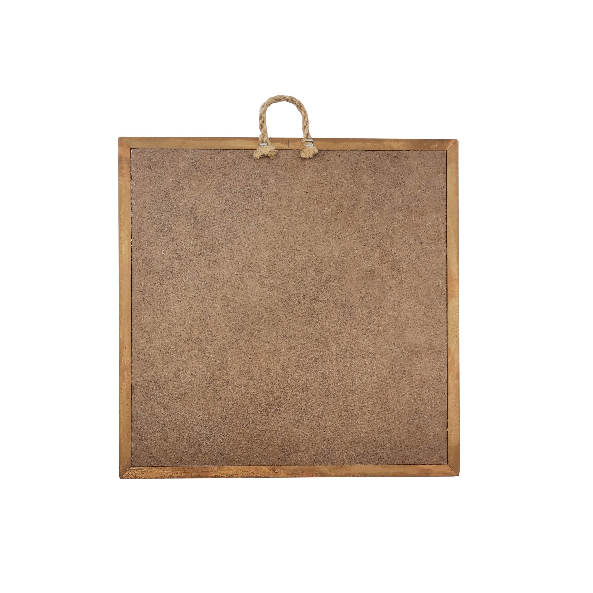 slide 2 of 4, 8" X 8" White Plaque With Brown Frame By Make Market, 8 in x 8 in