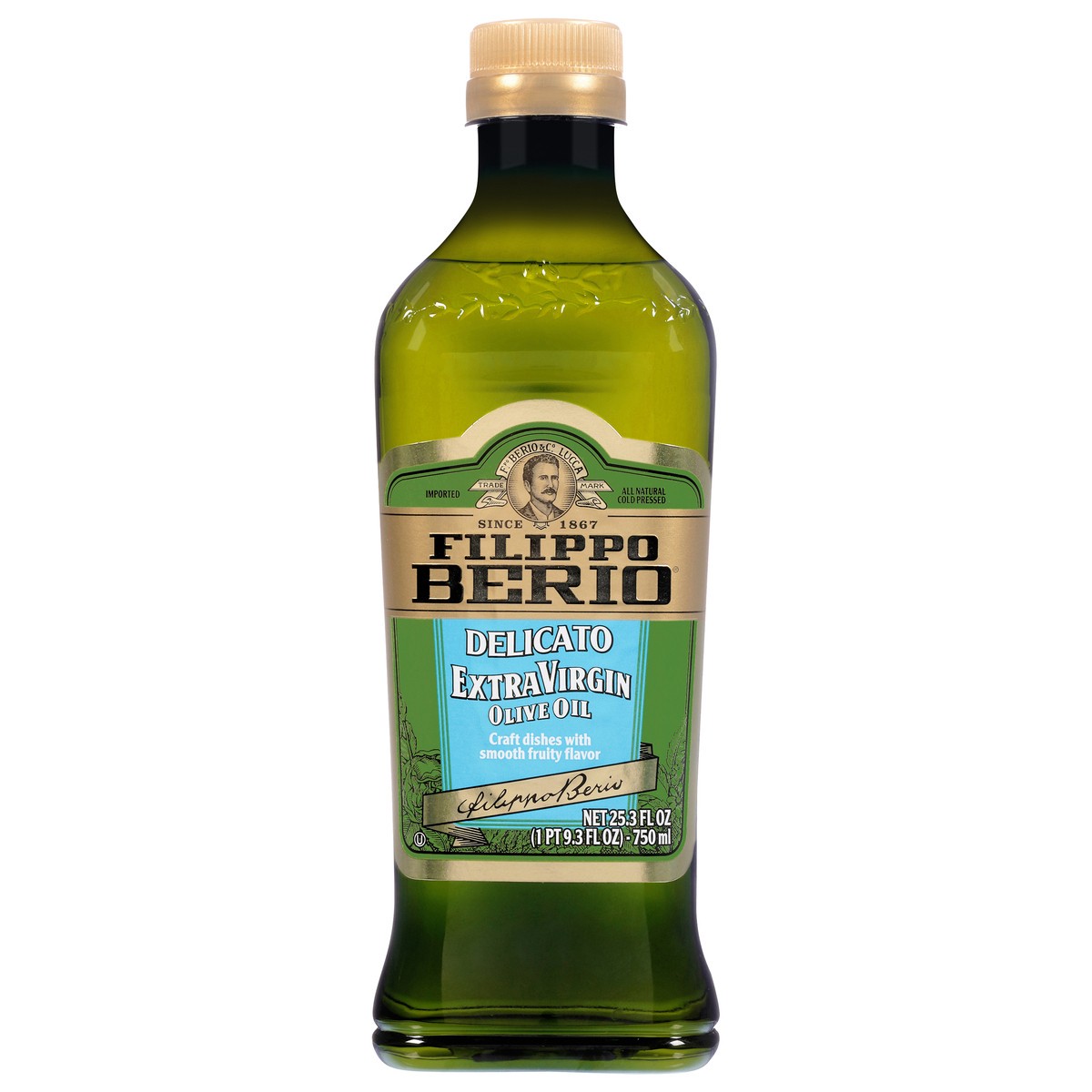 slide 4 of 14, Filippo Berio Extra Virgin Delicato Olive Oil 25.3 fl oz, 25.3 fl oz