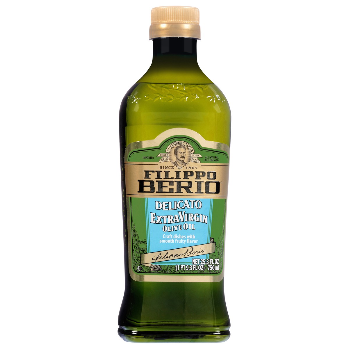 slide 9 of 14, Filippo Berio Extra Virgin Delicato Olive Oil 25.3 fl oz, 25.3 fl oz