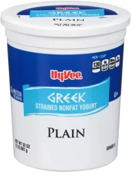Hy-vee Plain Greek Strained Nonfat Yogurt