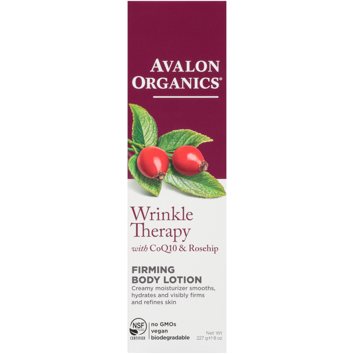 slide 1 of 9, Avalon Organics Wrinkle Therapy with CoQ10 & Rosehip Firming Body Lotion 8 oz. Box, 8 oz