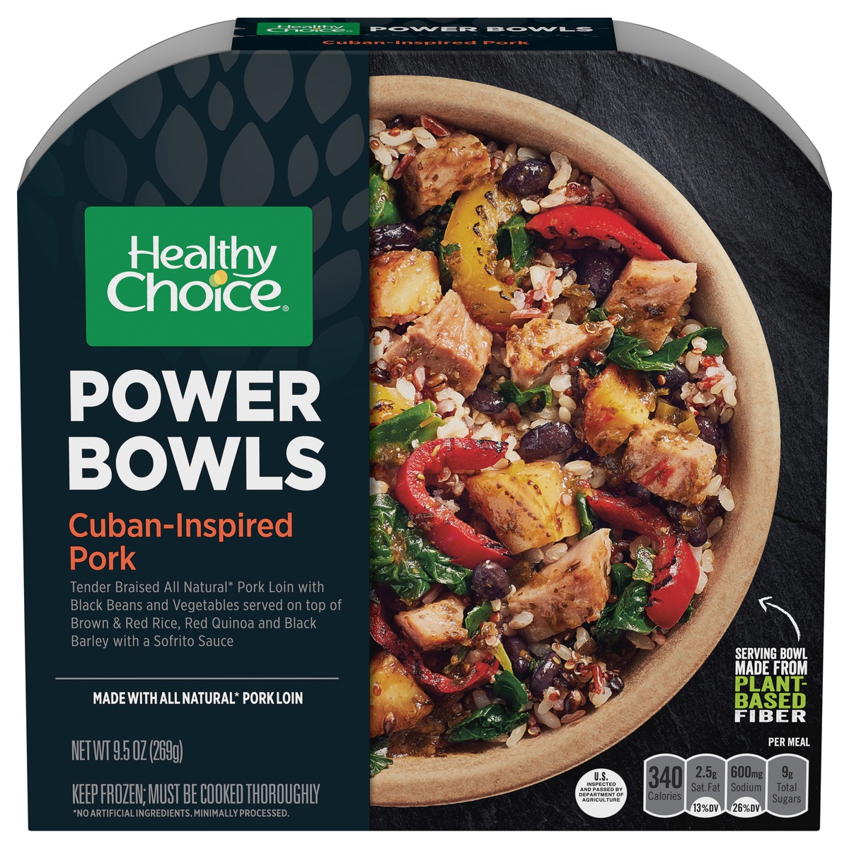slide 1 of 1, Healthy Choice Cuban-Inspired Pork Power Bowl, 9.5 oz