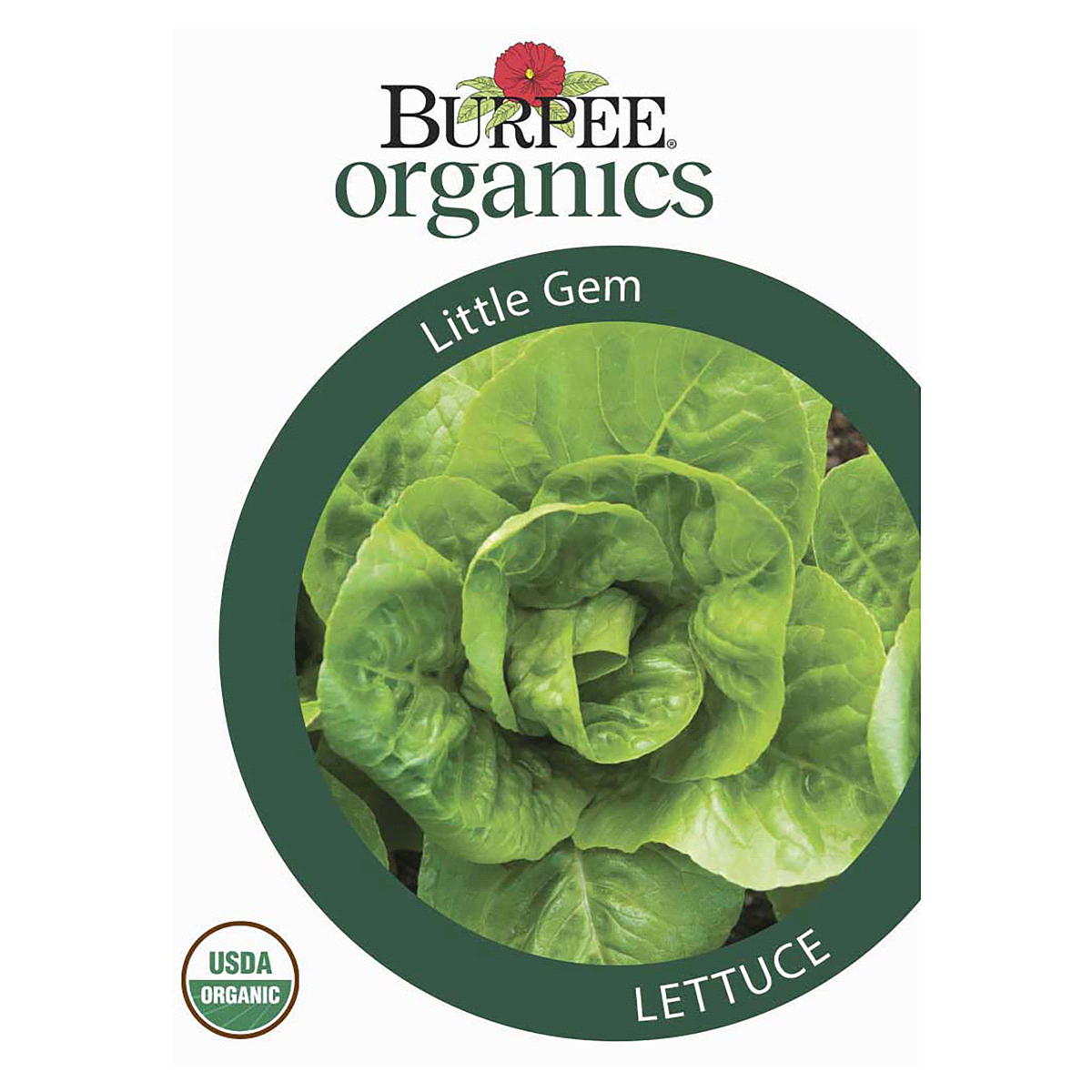 slide 1 of 5, Burpee Organic Lettuce Little Gem Seeds, 1 ct