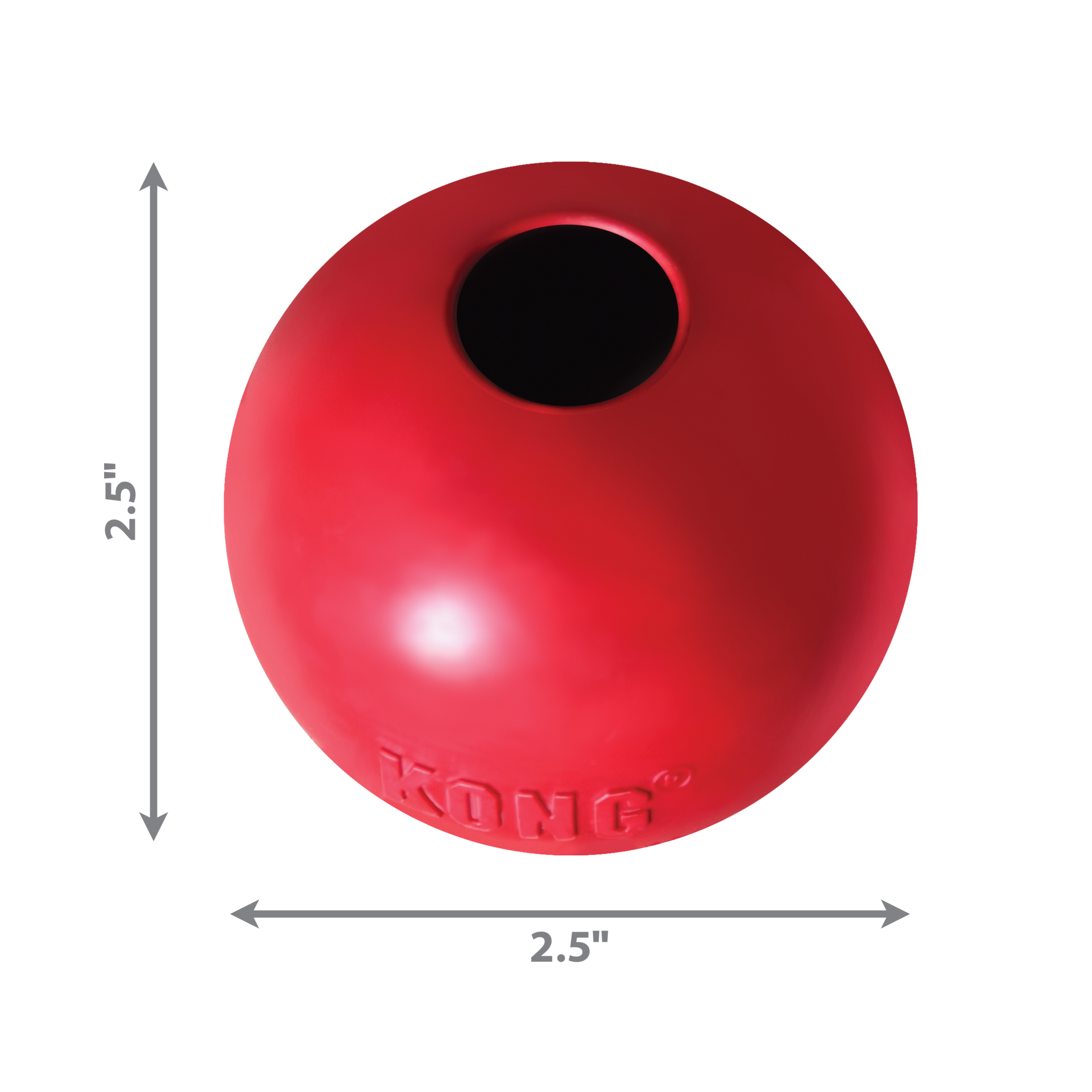 slide 4 of 4, KONG Ball w/Hole Sm, 1 ct