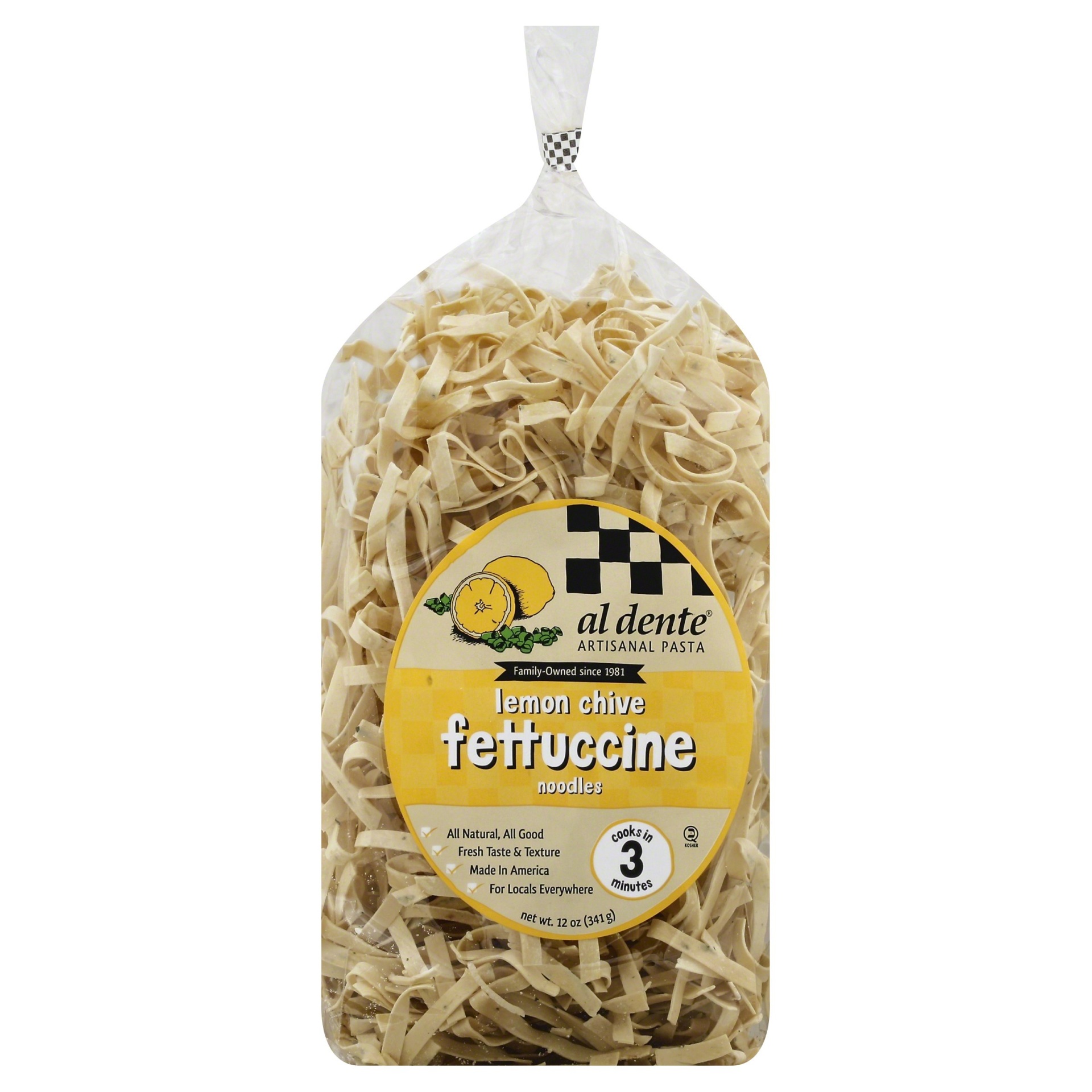 slide 1 of 1, Al Dente Lemon Chive Fettuccine, 12 oz