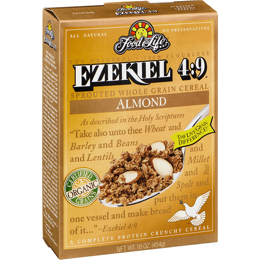 slide 2 of 9, Food for Life Ezekiel 4:9 Sprouted Whole Grain Cereal With Almonds, 16 oz