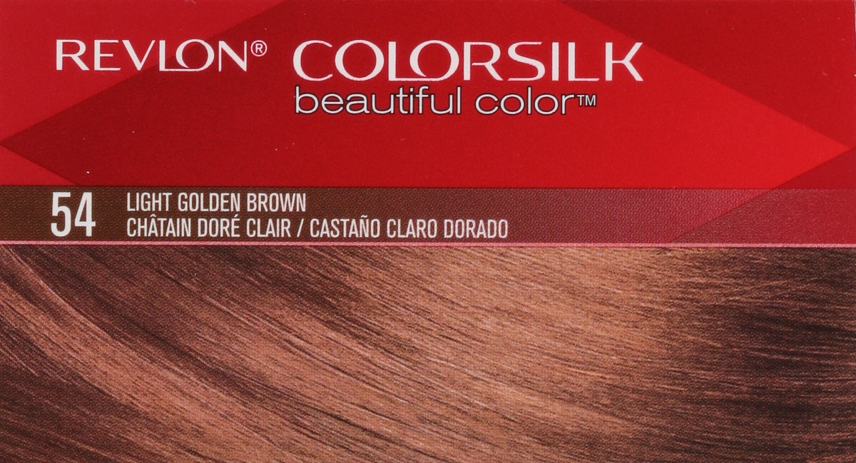 slide 12 of 13, Revlon ColorSilk Beautiful Color Light Golden Brown 54 Hair Color 1 ea, 1 ct