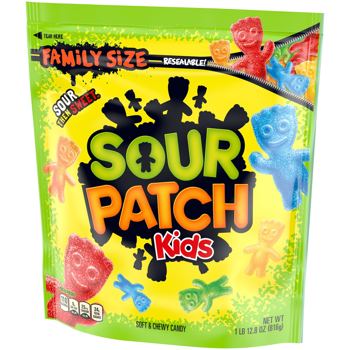 slide 3 of 11, Sour Patch Kids Soft & Chewy Candy, 1.8 lb